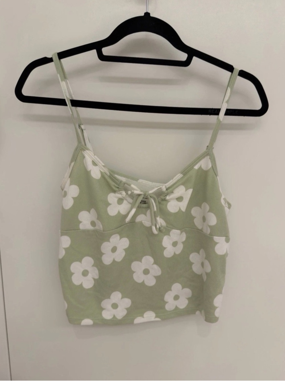 Gilly Hicks Sage Green Floral Tie-Front Cami